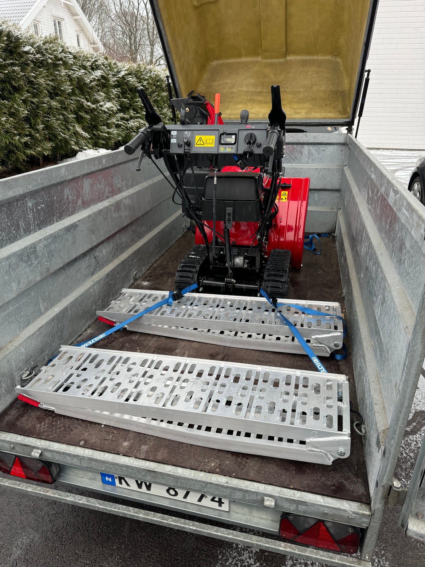 Snøfreser på henger, Honda HSS 970 AETD, Glassverksgata